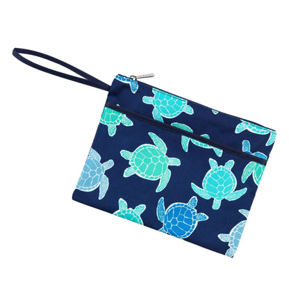 Myrtle Turtle Zip Pouch Wristlet