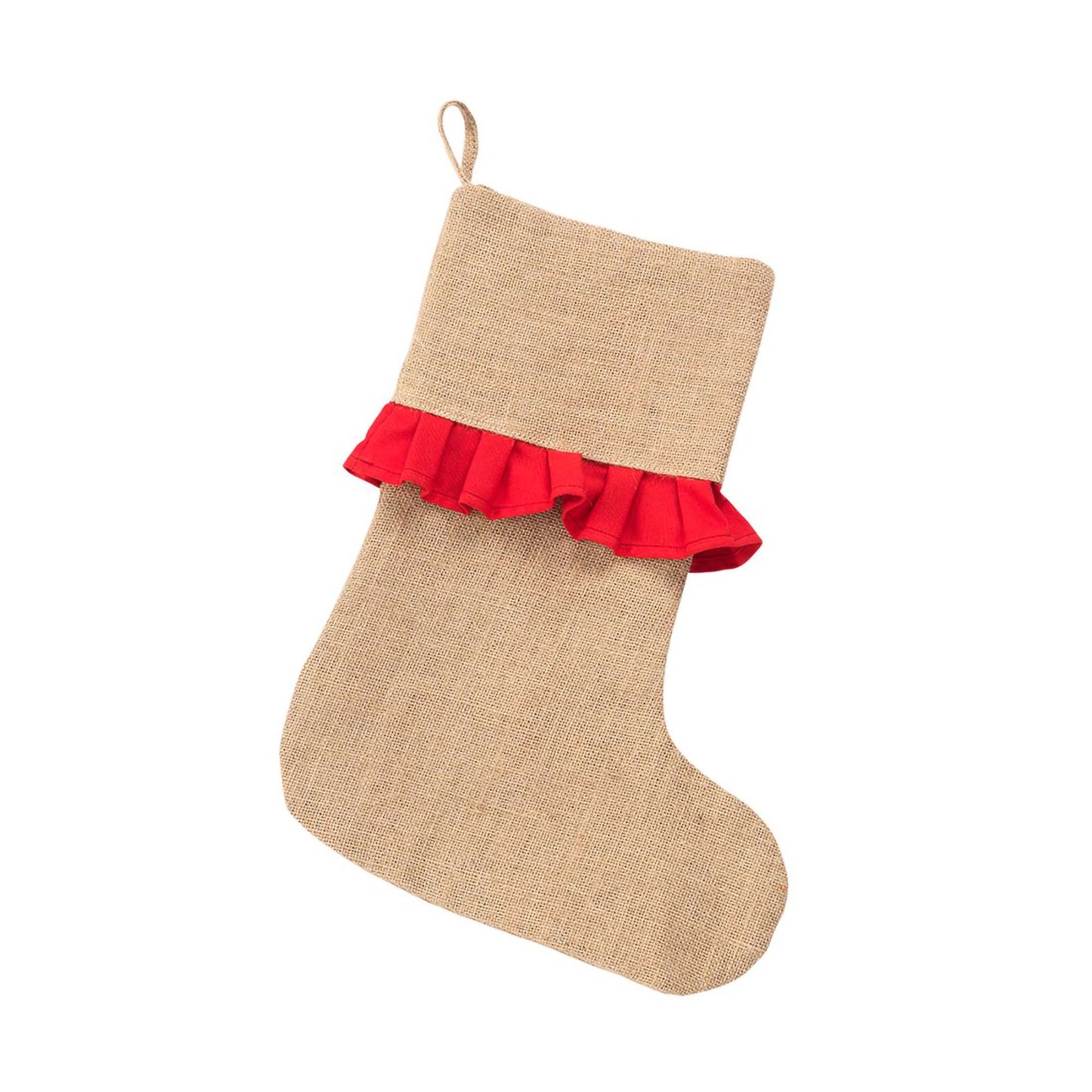 Red Ruffle Stocking