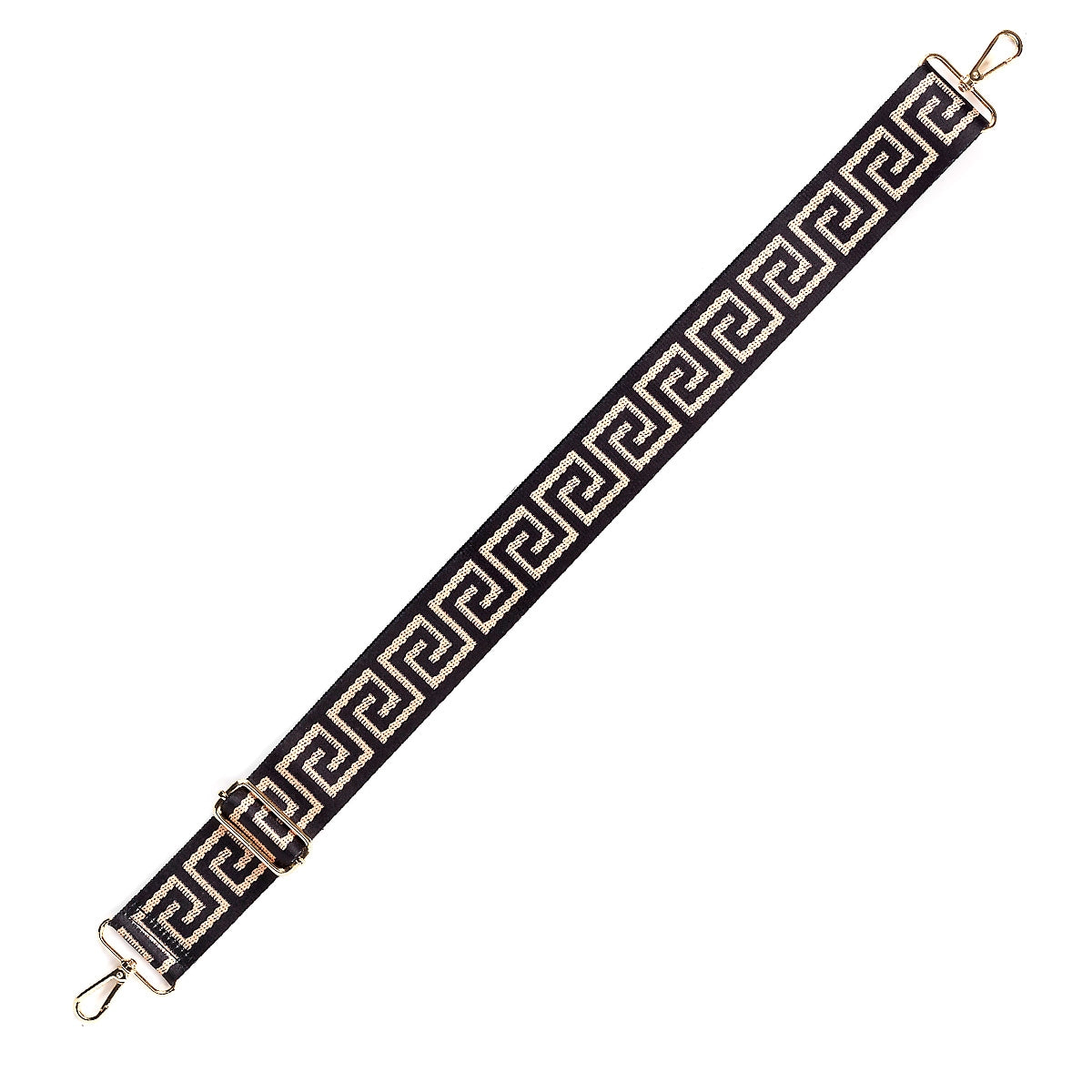 Gold Greek Key Crossbody  Strap