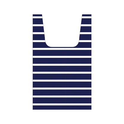 Navy & White Stripes Reusable Bag