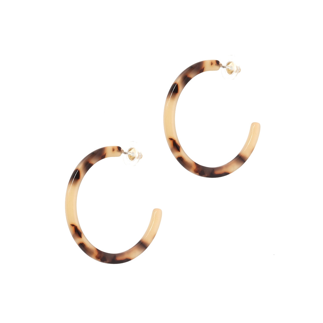 Tortoise Hoop Earrings