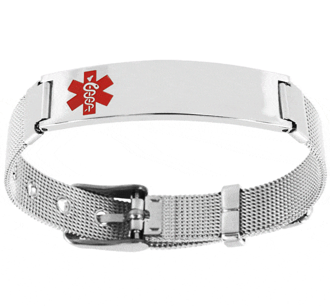 Adjustable Mesh Medic Alert Bracelet | GreaterGood