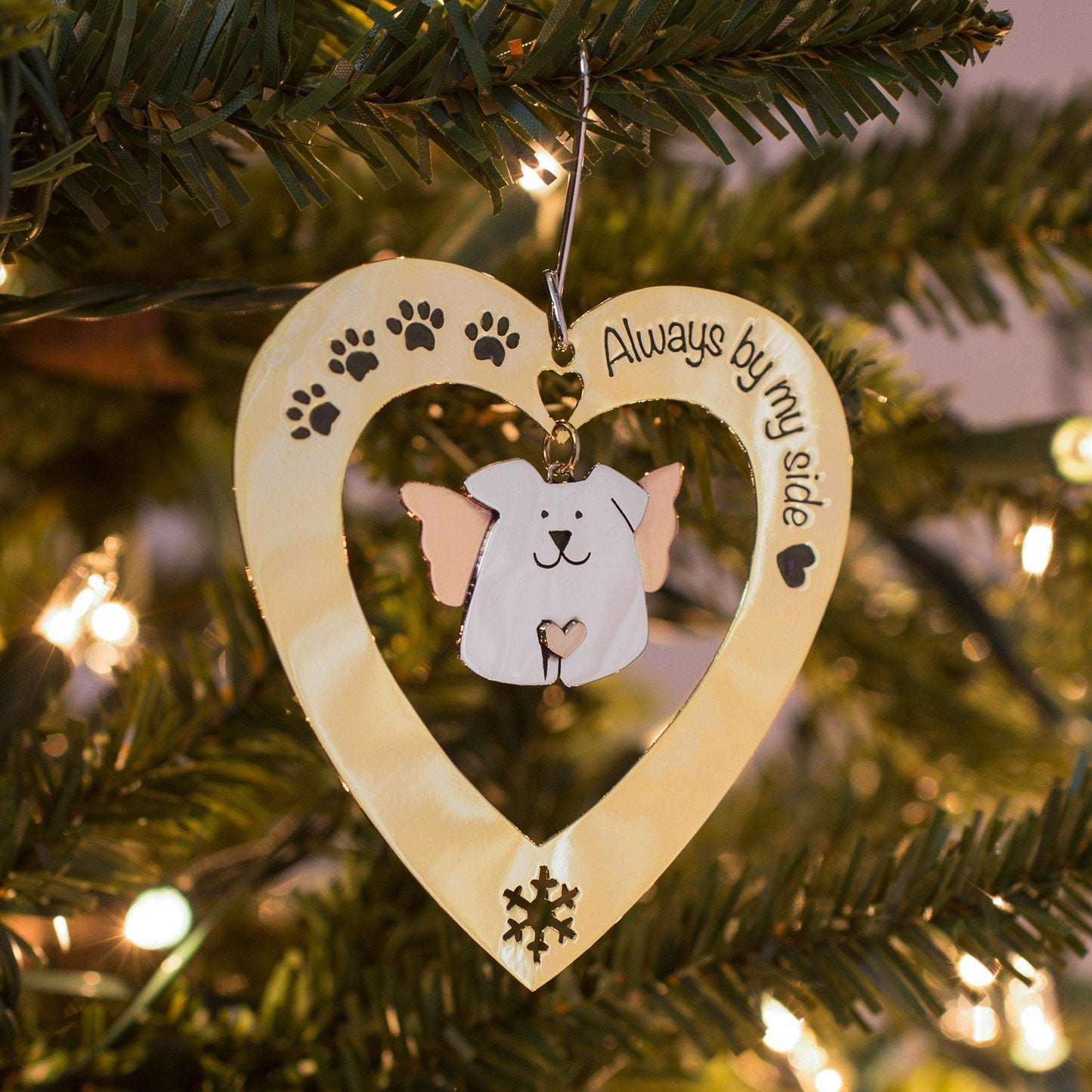 Always By My Side Dog Ornament