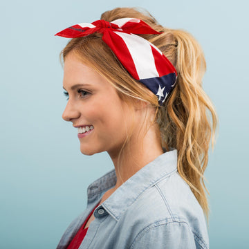 3 Designs American Flag Bandana