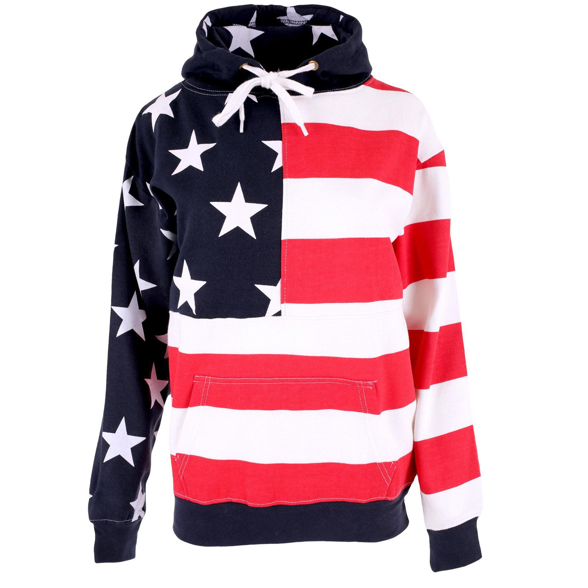 USA American shops Flag Hoodie Red Bandana urban Street Wear Rap Sweatshirt Pullover