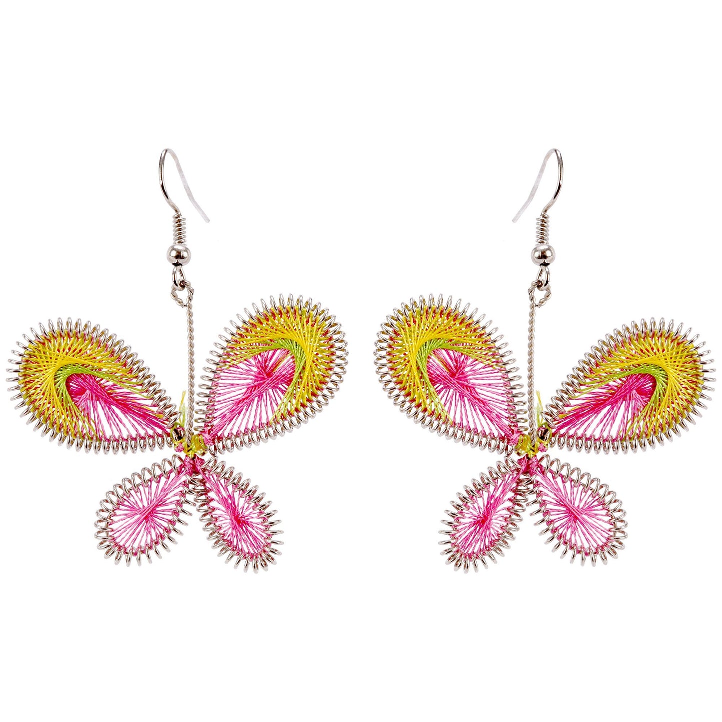 Art Of Thread Butterfly Earrings