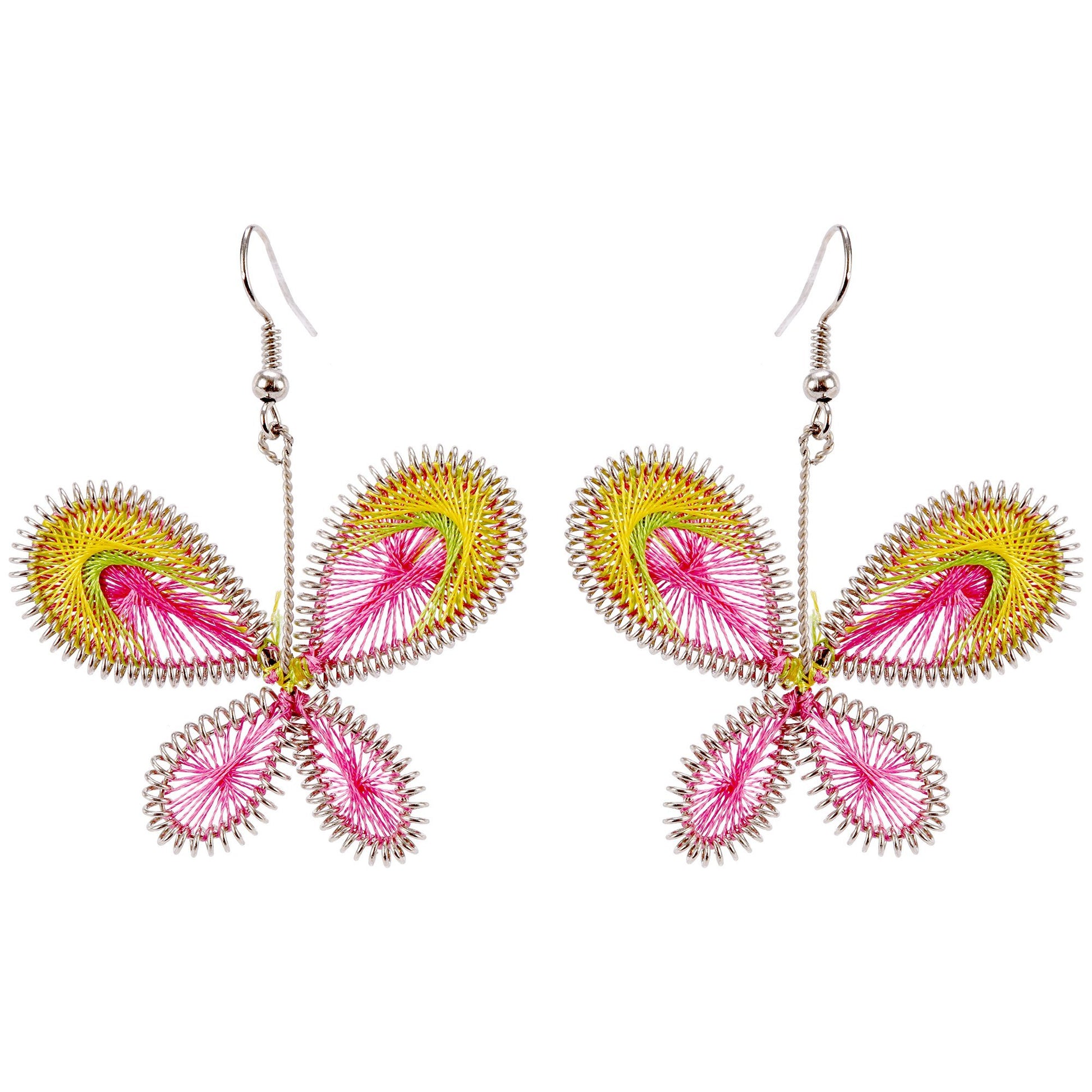 Art Of Thread Butterfly Earrings