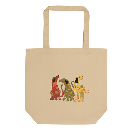 Festive Fall Dogs Tote Bag