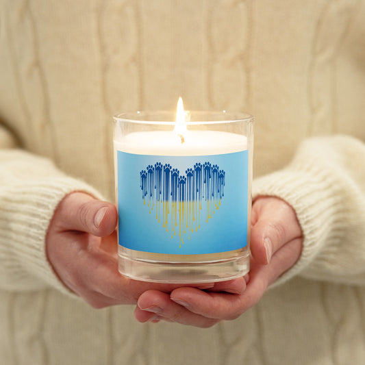 Love and Light Paw Ukrainian Candle