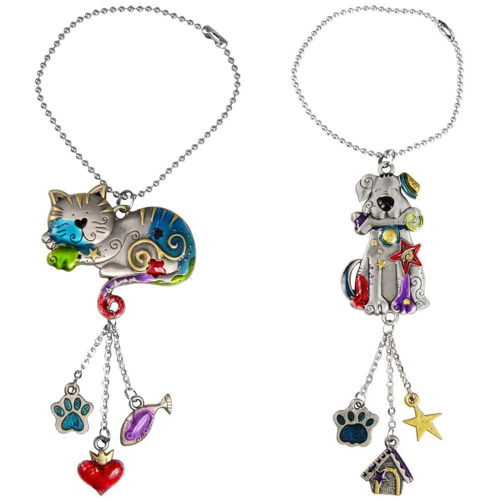 Kitty & Dog Car Charm