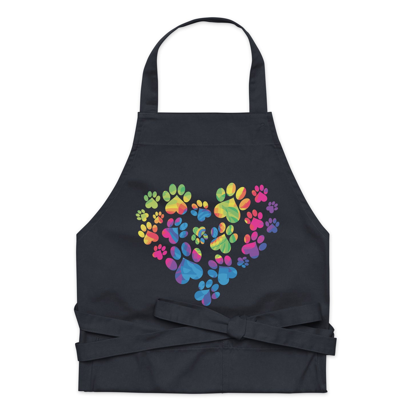 Anniversary Paw Print Love Organic Cotton Apron