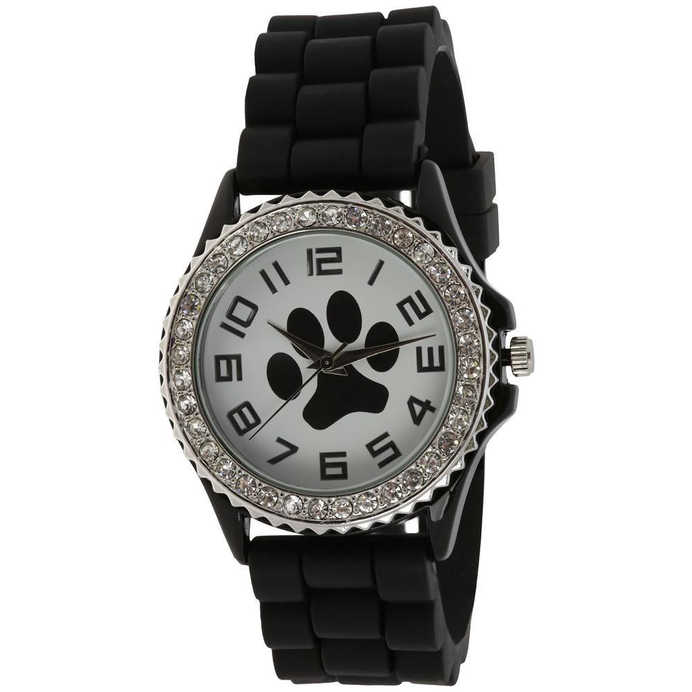 Paw Print Silicone Watch