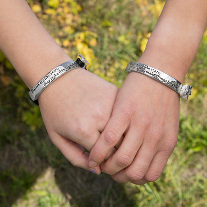 Sisters Are Like Stars Braided Bracelet