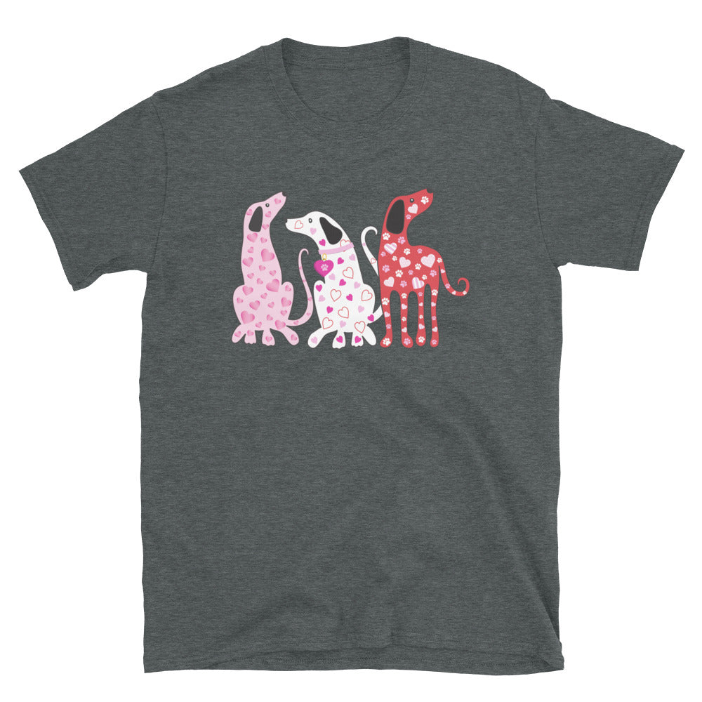 Whimsy Valentine Dogs T-Shirt