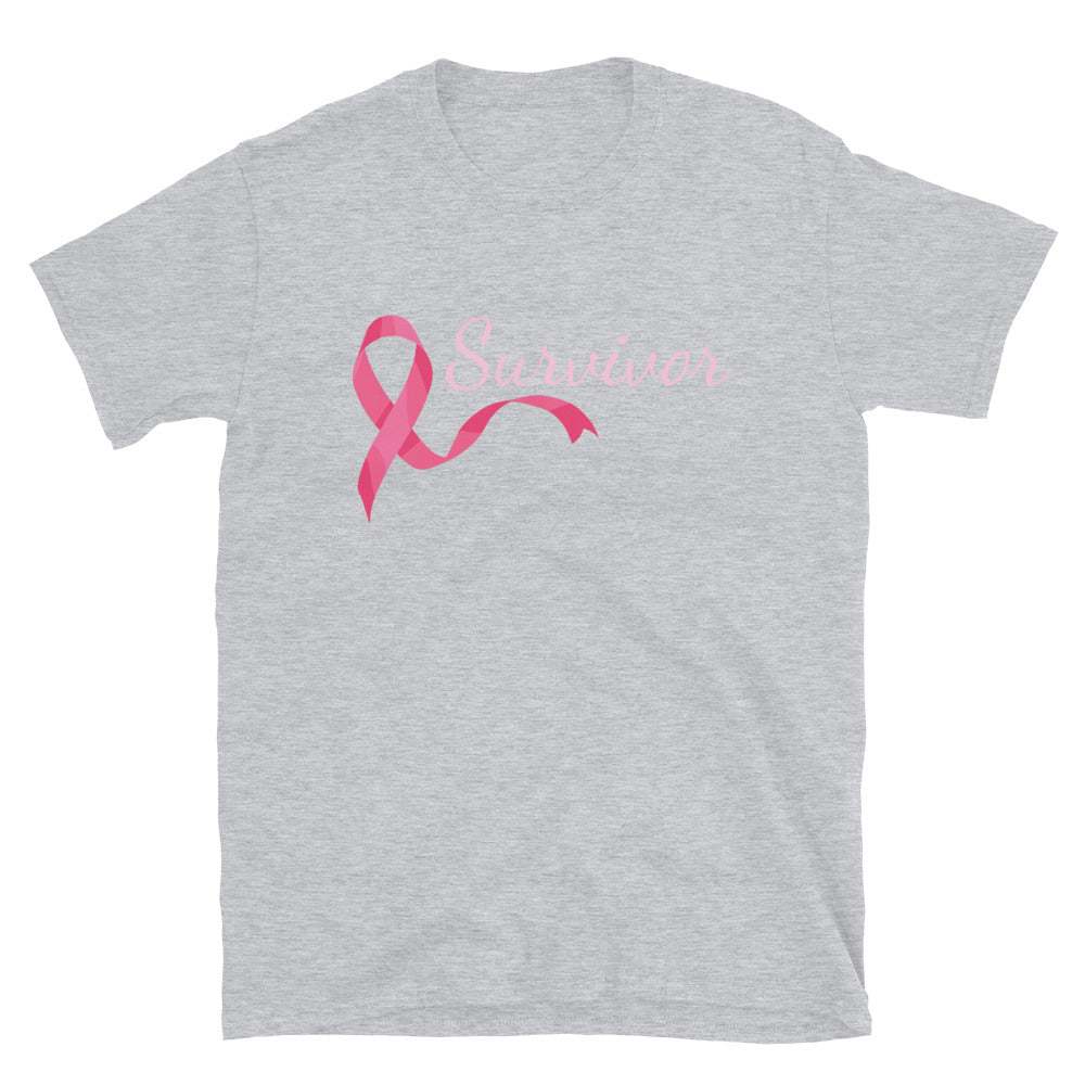 Elegant Pink Ribbon Survivor T-Shirt