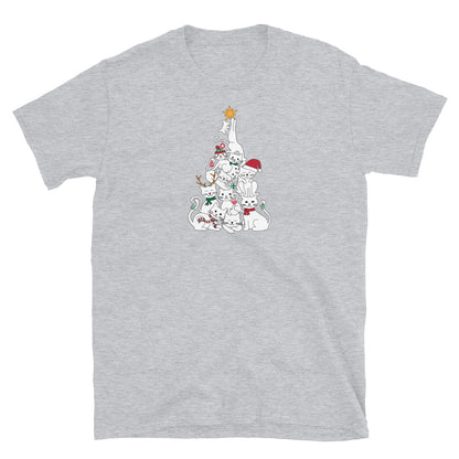 Festive Cats Christmas Tree T-Shirt