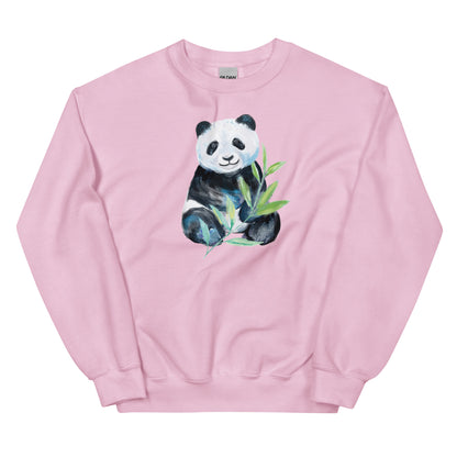 Watercolor Panda Crewneck Sweatshirt