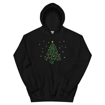 Christmas Paws Swirly Tree Hoodie