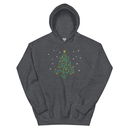 Christmas Paws Swirly Tree Hoodie