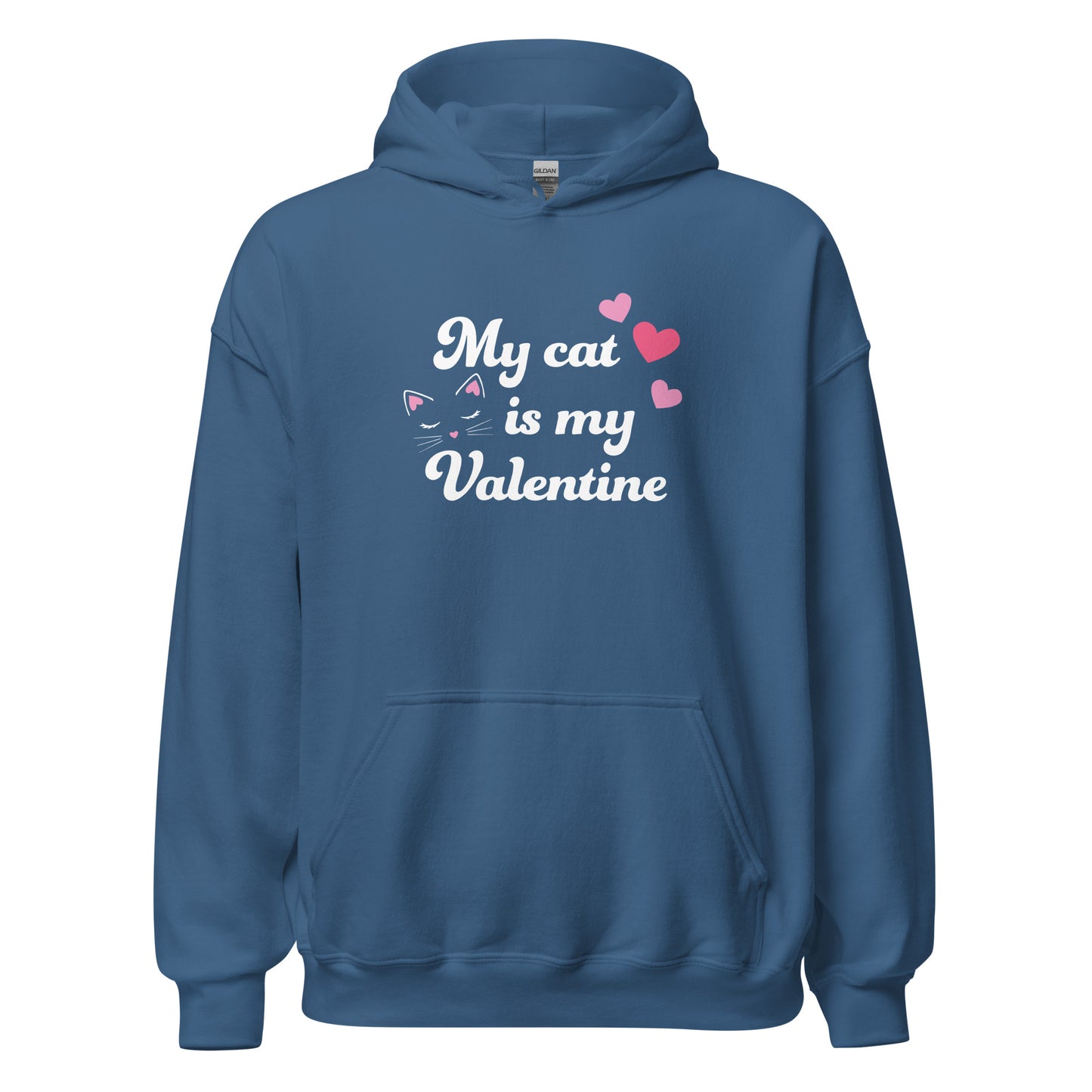 My Cat is My Valentine Hoodie