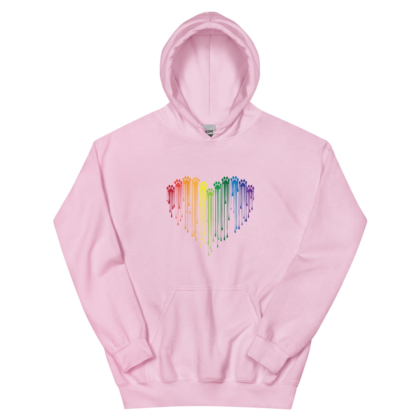 Rainbow Painted Paws Hoodie