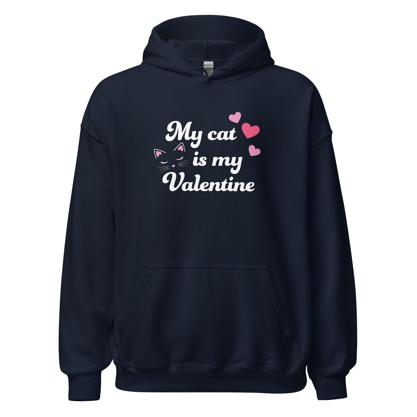 My Cat is My Valentine Hoodie