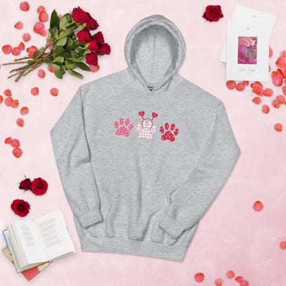 Valentine Paw Love Hoodie