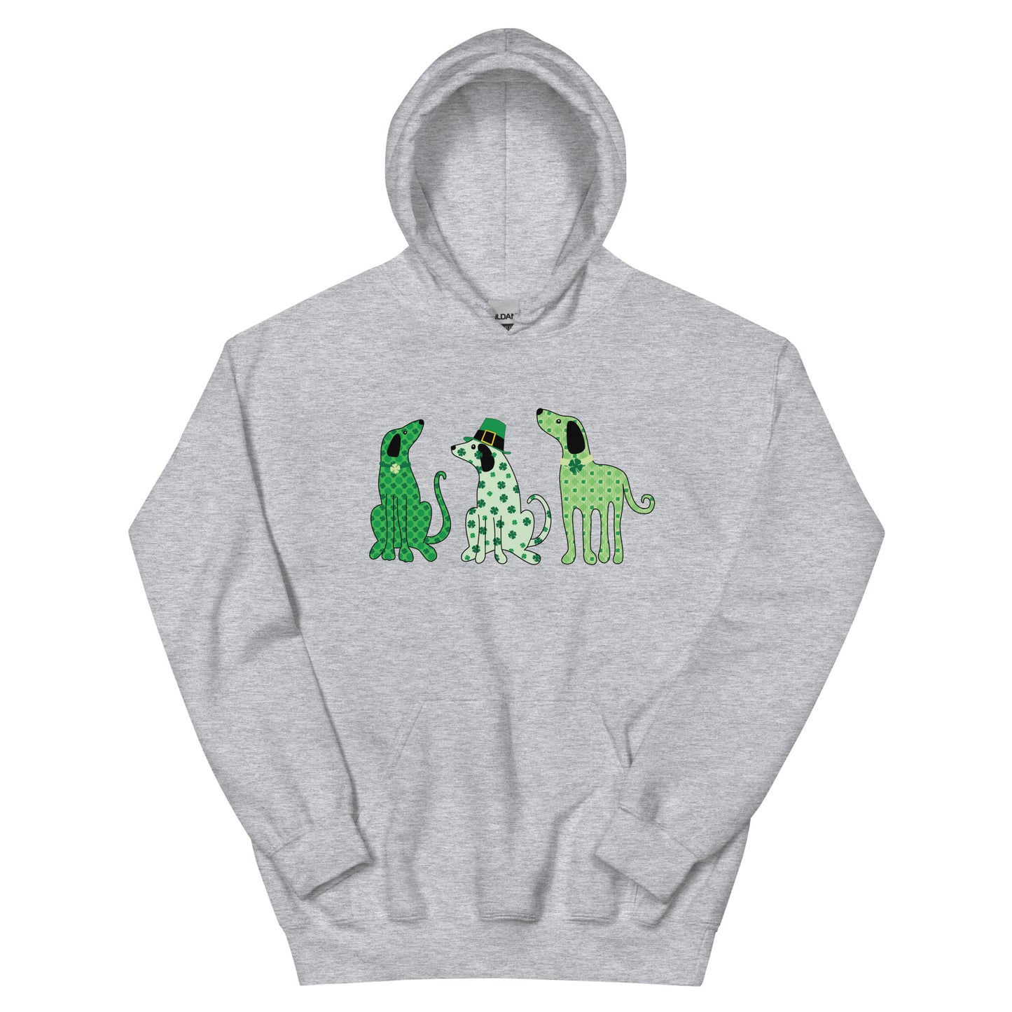 Whimsy St. Patrick's Day Dogs Hoodie