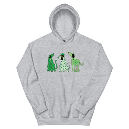 Whimsy St. Patrick's Day Dogs Hoodie