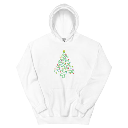 Christmas Paws Swirly Tree Hoodie