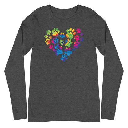 Anniversary Paw Print Love Long Sleeve Tee