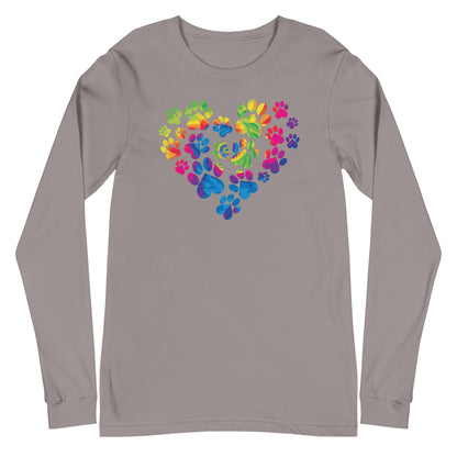 Anniversary Paw Print Love Long Sleeve Tee