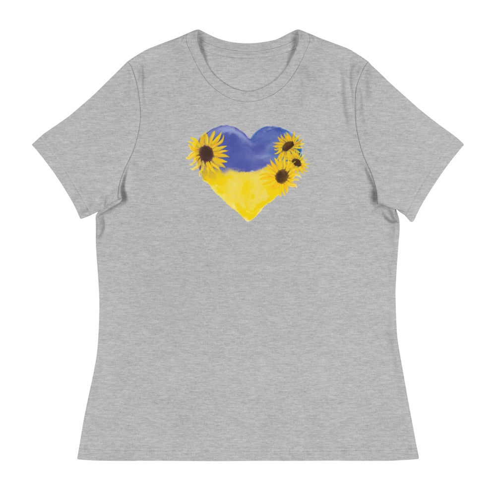 Love For Ukraine Sunflowers Women's Relaxed T-Shirt