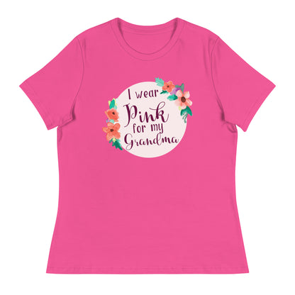 Pink For My Grandma Women's Relaxed T-Shirt