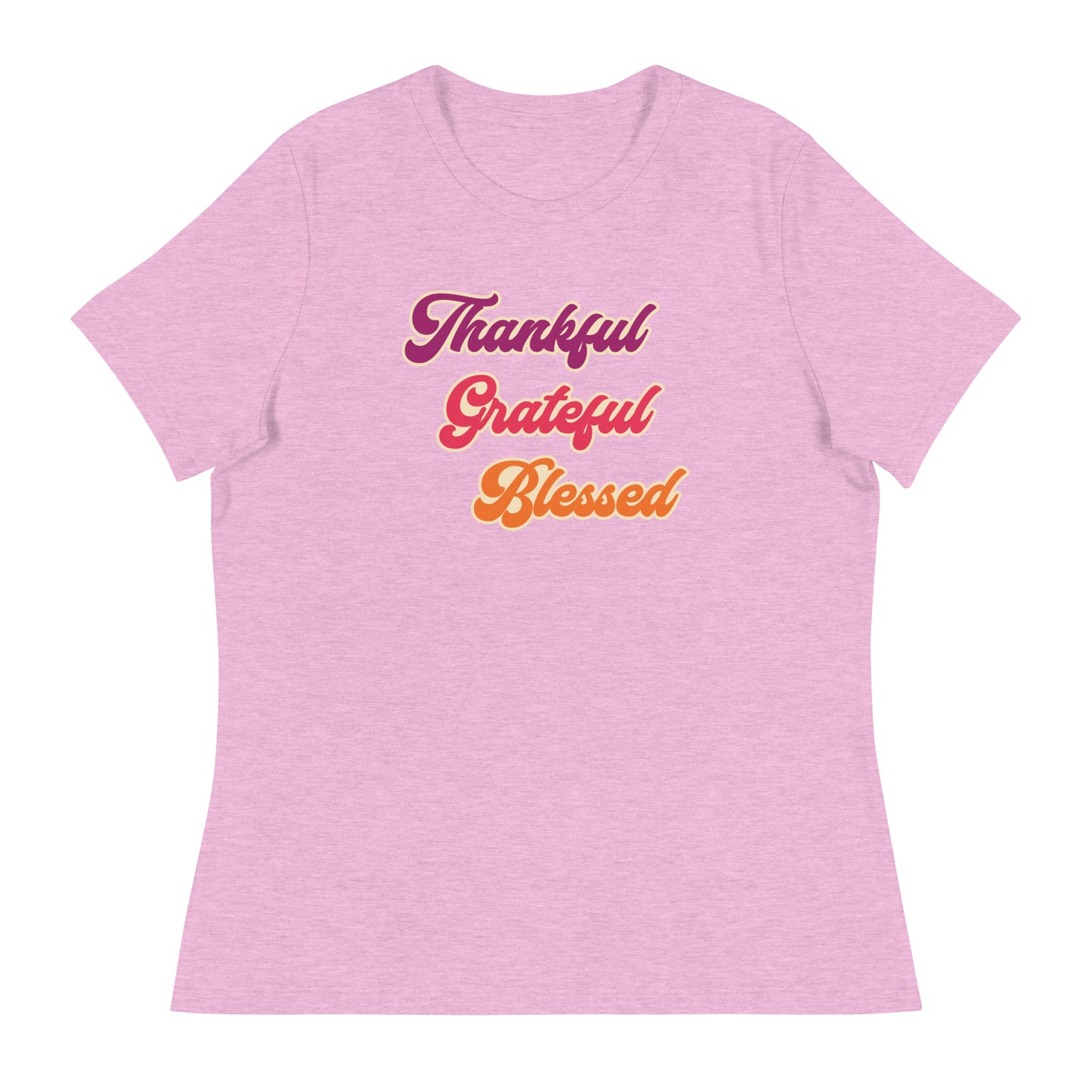 Thankful Grateful Blessed Women's Relaxed T-Shirt