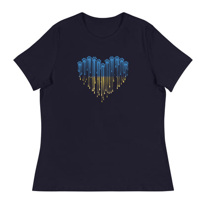 Paw Love For Ukraine Women's Relaxed T-Shirt