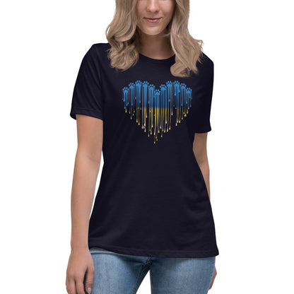 Paw Love For Ukraine Women's Relaxed T-Shirt