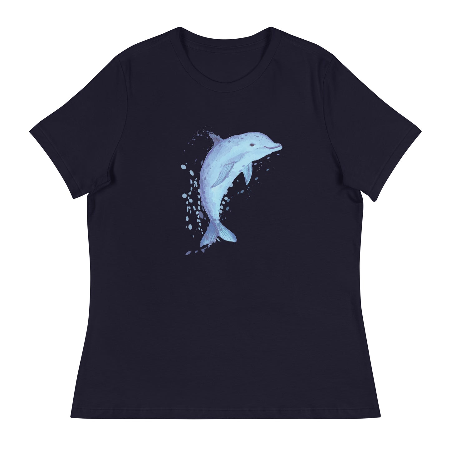 Sweet & Splashing Dolphin Women's Relaxed T-Shirt