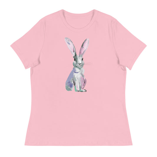 Sweet Whiskered Bunny Women's Relaxed T-Shirt