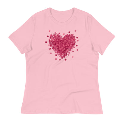 Bursting with Paw Love Women's Relaxed T-Shirt